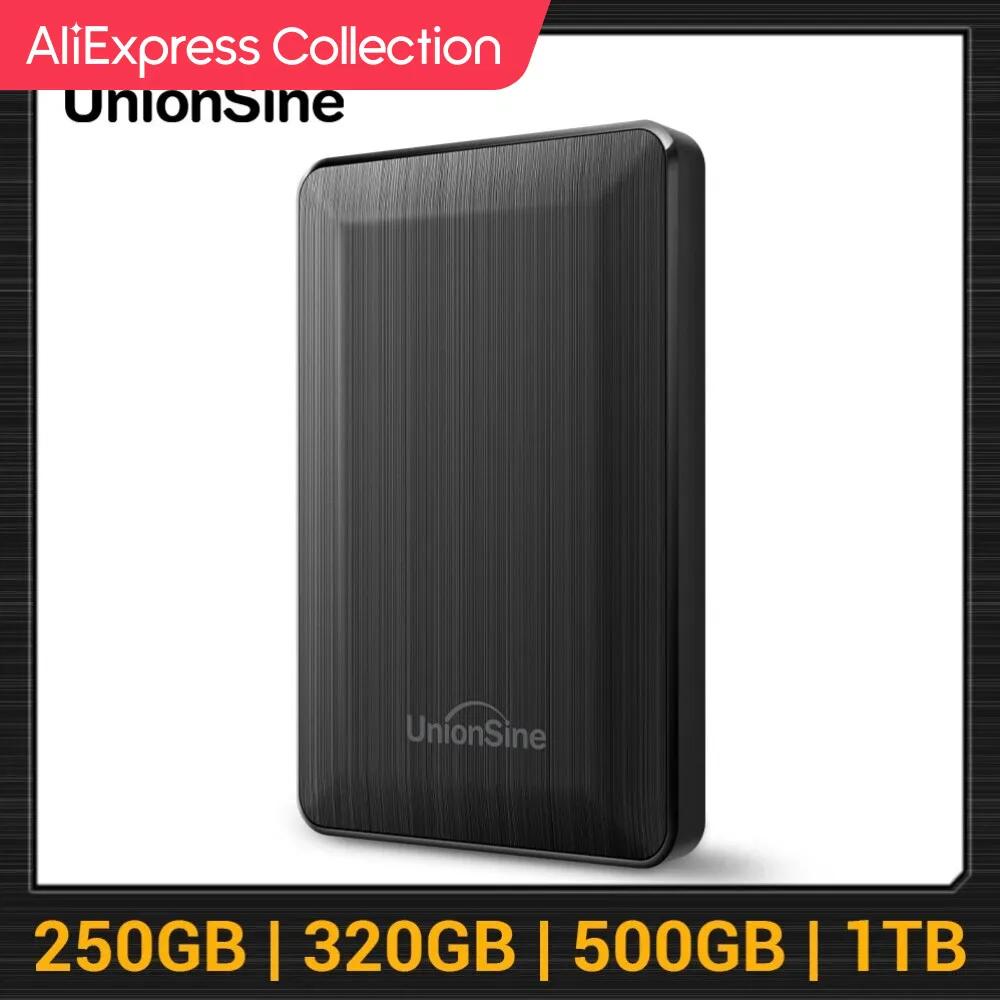 AliExpress Collection UnionSine ޴  ϵ ̺, 2.5 ġ HDD, 250GB, 320GB, 500GB, 1TB, USB3.0 丮, PC, , ũž, ƺϰ ȣȯ 